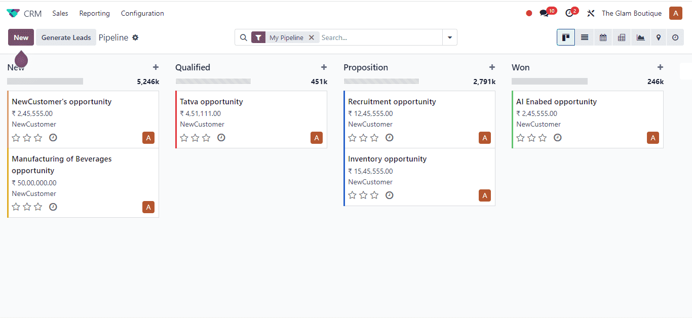Odoo CRM Implementation