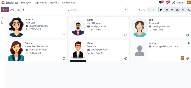 Odoo Human Resources Dashboard